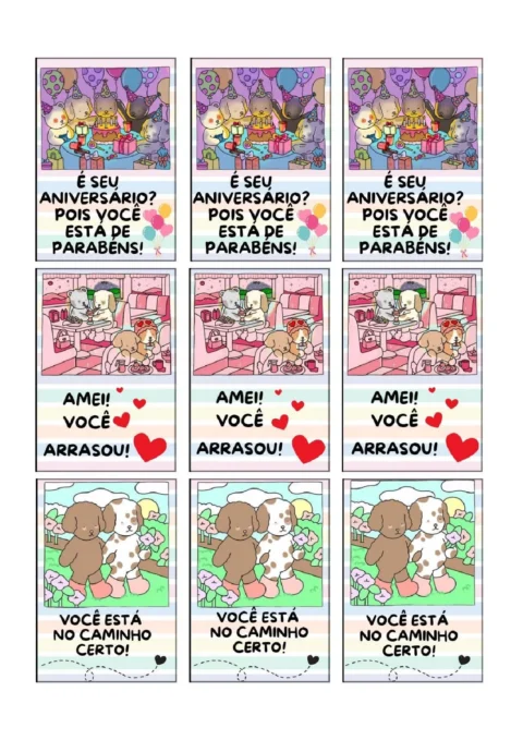 Cartões de incentivo e celebração para crianças — p3 | Atividades Educação Infantil (ensinoja.com.br)