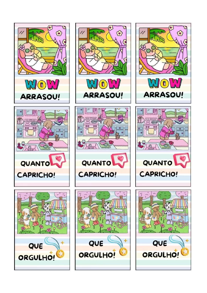 Cartões de incentivo e celebração para crianças — p5 | Atividades Educação Infantil (ensinoja.com.br)