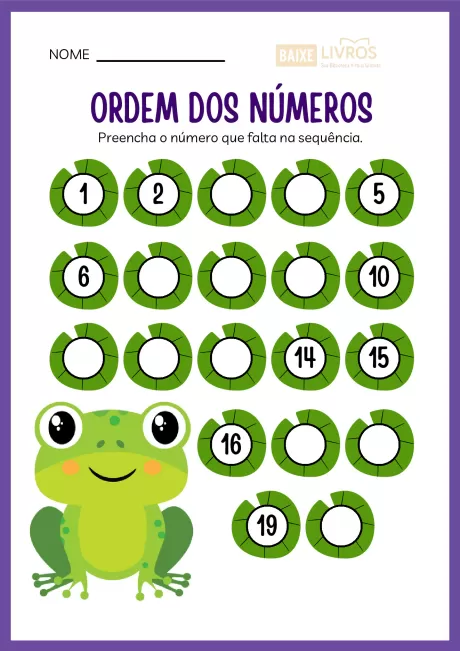 Atividades de caligrafia para números — p26