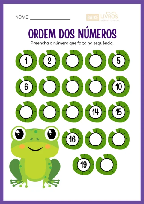 Atividades de caligrafia para números — p26
