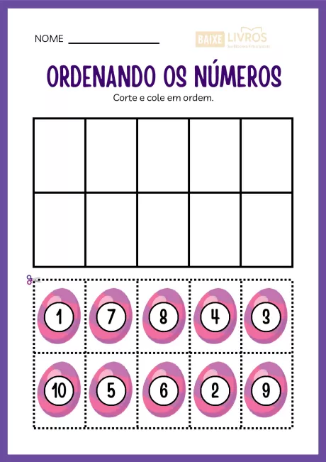 Atividades de caligrafia para números — p30