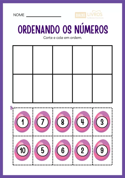 Atividades de caligrafia para números — p30