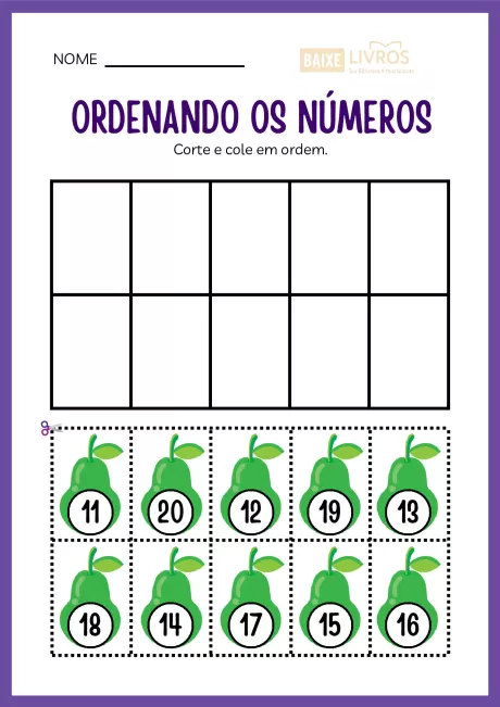 Atividades de caligrafia para números — p32