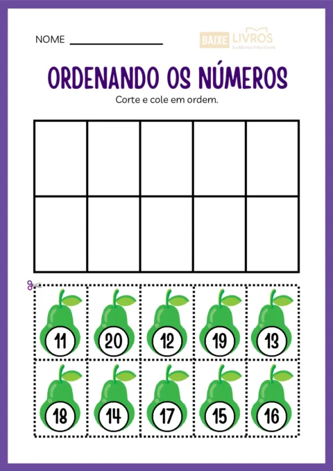 Atividades de caligrafia para números — p32