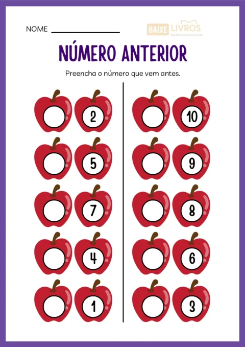 Atividades de caligrafia para números — p35
