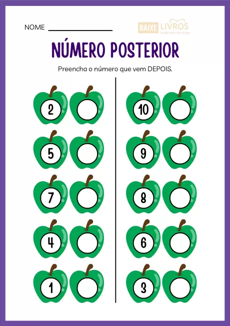 Atividades de caligrafia para números — p38