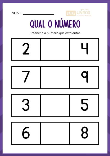 Atividades de caligrafia para números — p41