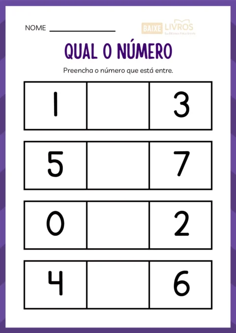 Atividades de caligrafia para números — p42