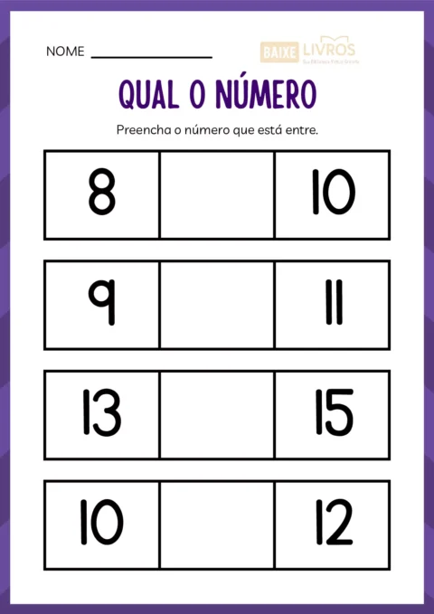 Atividades de caligrafia para números — p43