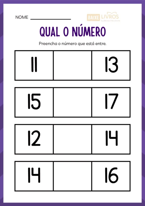 Atividades de caligrafia para números — p44