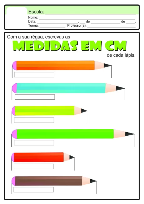 Atividades sobre grandezas e medidas para crianças — p3