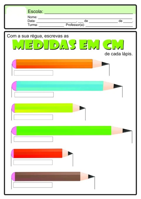 Atividades sobre grandezas e medidas para crianças — p3