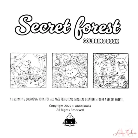 Desenho para colorir: floresta secreta — p2
