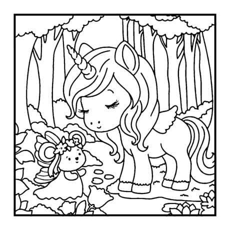 Desenho para colorir: floresta secreta — p3