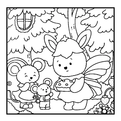 Desenho para colorir: floresta secreta — p6