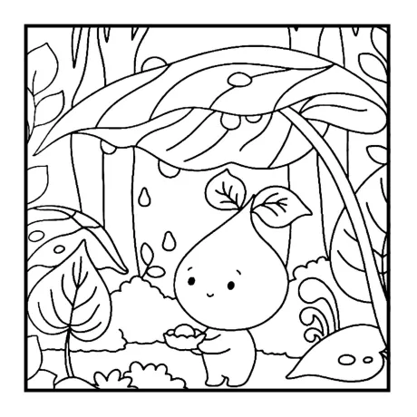 Desenho para colorir: floresta secreta — p7