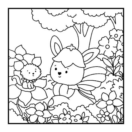 Desenho para colorir: floresta secreta — p9