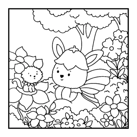 Desenho para colorir: floresta secreta — p9