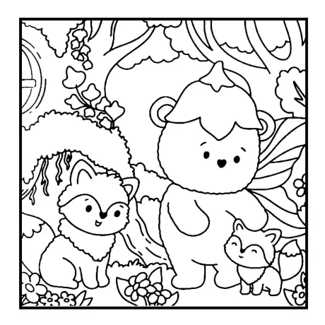 Desenho para colorir: floresta secreta — p11