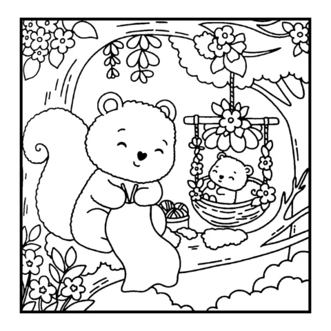 Desenho para colorir: floresta secreta — p12