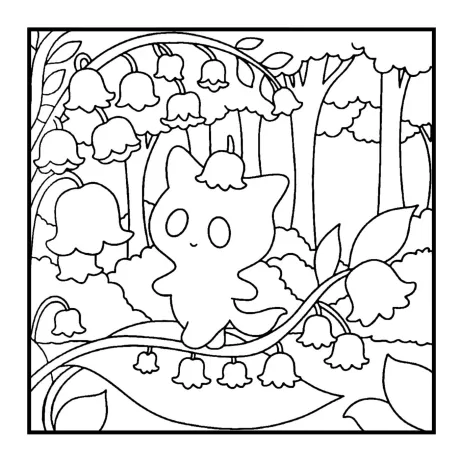 Desenho para colorir: floresta secreta — p13