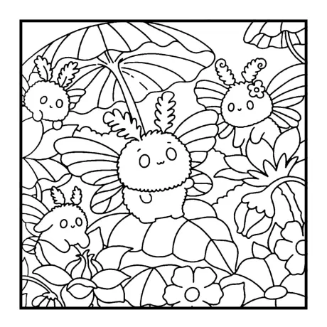 Desenho para colorir: floresta secreta — p15