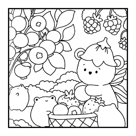 Desenho para colorir: floresta secreta — p19