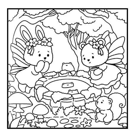 Desenho para colorir: floresta secreta — p21