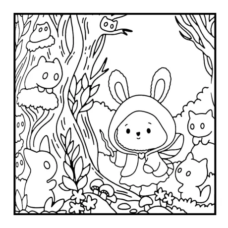 Desenho para colorir: floresta secreta — p29