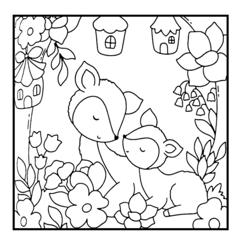 Desenho para colorir: floresta secreta — p30