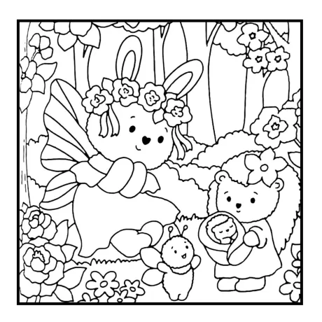 Desenho para colorir: floresta secreta — p31