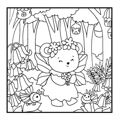 Desenho para colorir: floresta secreta — p32