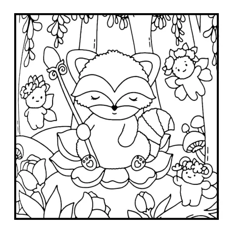 Desenho para colorir: floresta secreta — p33