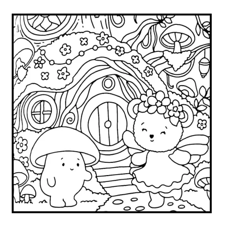 Desenho para colorir: floresta secreta — p36