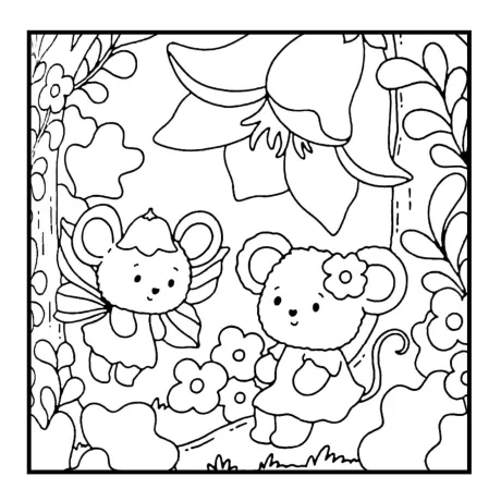 Desenho para colorir: floresta secreta — p37