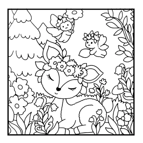 Desenho para colorir: floresta secreta — p38