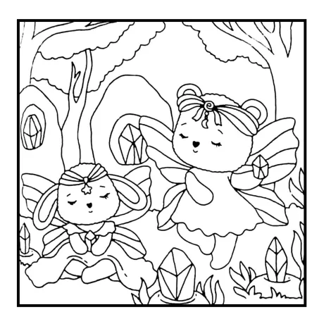Desenho para colorir: floresta secreta — p43