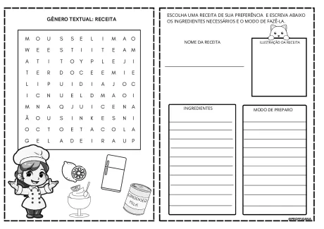 Aprendendo sobre o gênero textual receita — p4
