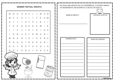 Aprendendo sobre o gênero textual receita — p4