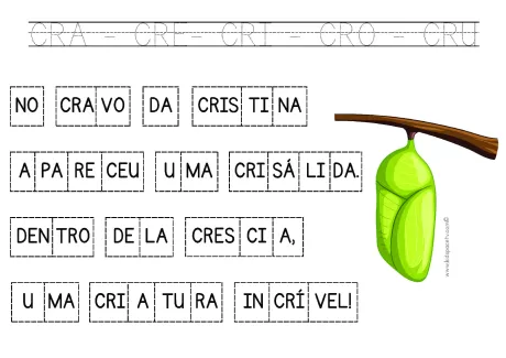 Atividades de sílabas para crianças — p3