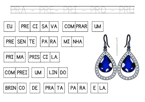 Atividades de sílabas para crianças — p11