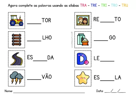 Atividades de sílabas para crianças — p14