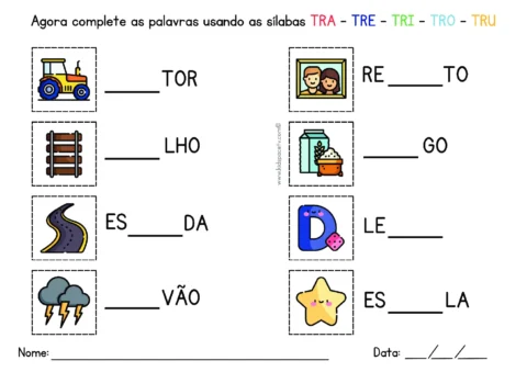 Atividades de sílabas para crianças — p14