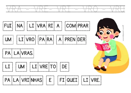 Atividades de sílabas para crianças — p15