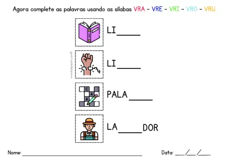 Atividades de sílabas para crianças — p16