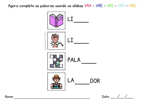 Atividades de sílabas para crianças — p16