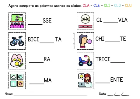 Atividades de sílabas para crianças — p20