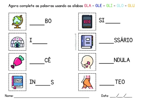 Atividades de sílabas para crianças — p24
