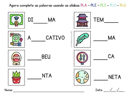 Atividades de sílabas para crianças — p26