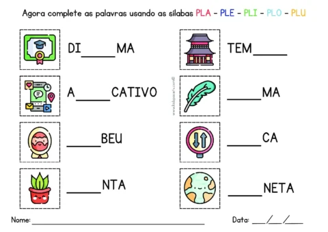 Atividades de sílabas para crianças — p26